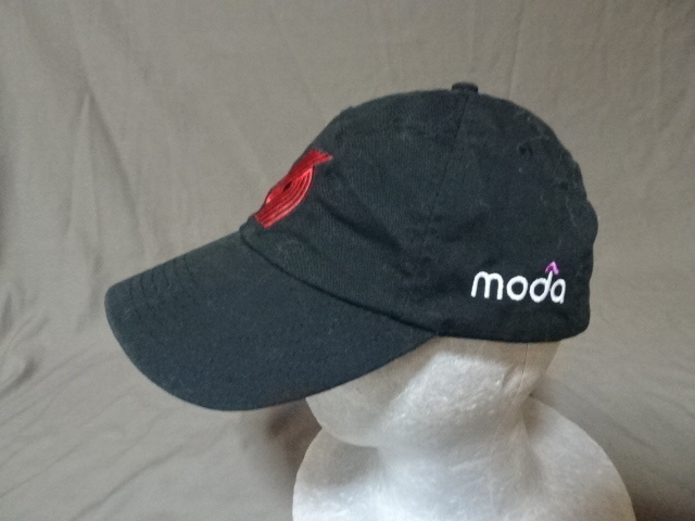 激レア USA購入 NBA ポートランド トレイルブレイザーズ【Portland TrailBlazers】スタジアムスポンサー【MODA】ロゴ刺繍入りCAP 中古良品_画像3