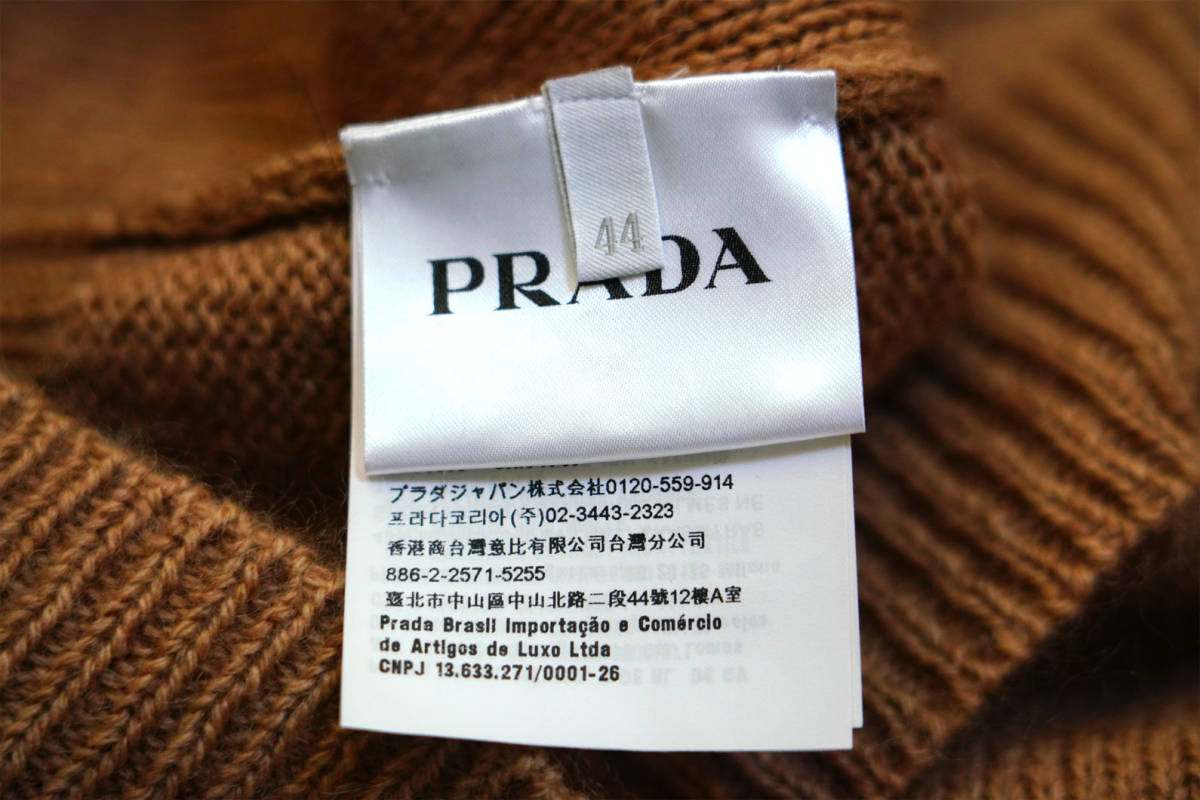 新品 ★ プラダ PRADA カシミア混 ウール モヘア カーディガン (44) ☆ 落ち着いた上品な装い_画像4