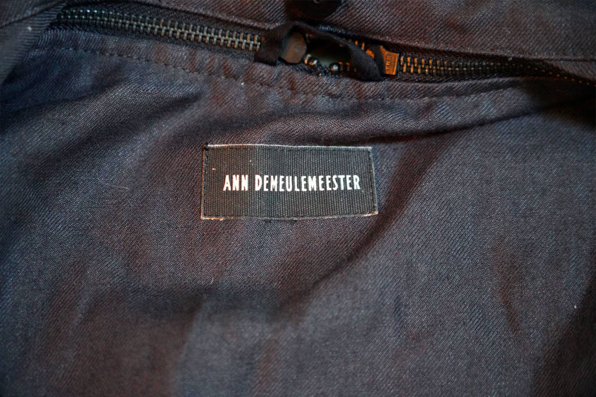 未使用 ★ アンドゥムルメステール ANN DEMEULEMEESTER デザイン コート チャコールグレー ★ カッコいいモード_画像6