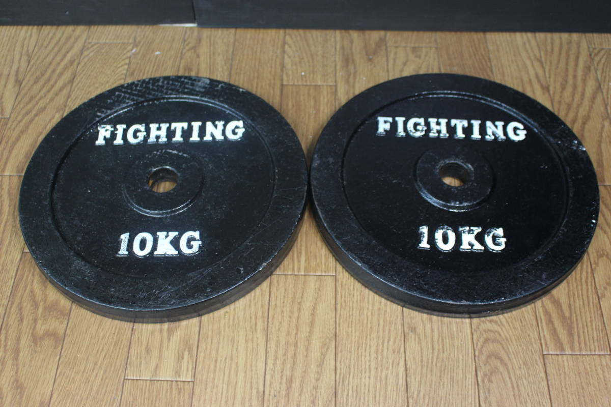 d4　FIGHTNG ROAD　ダンベルセット/10Kg×2枚/7.5Kg×2枚/計35Kg　ファイティングロード_画像4