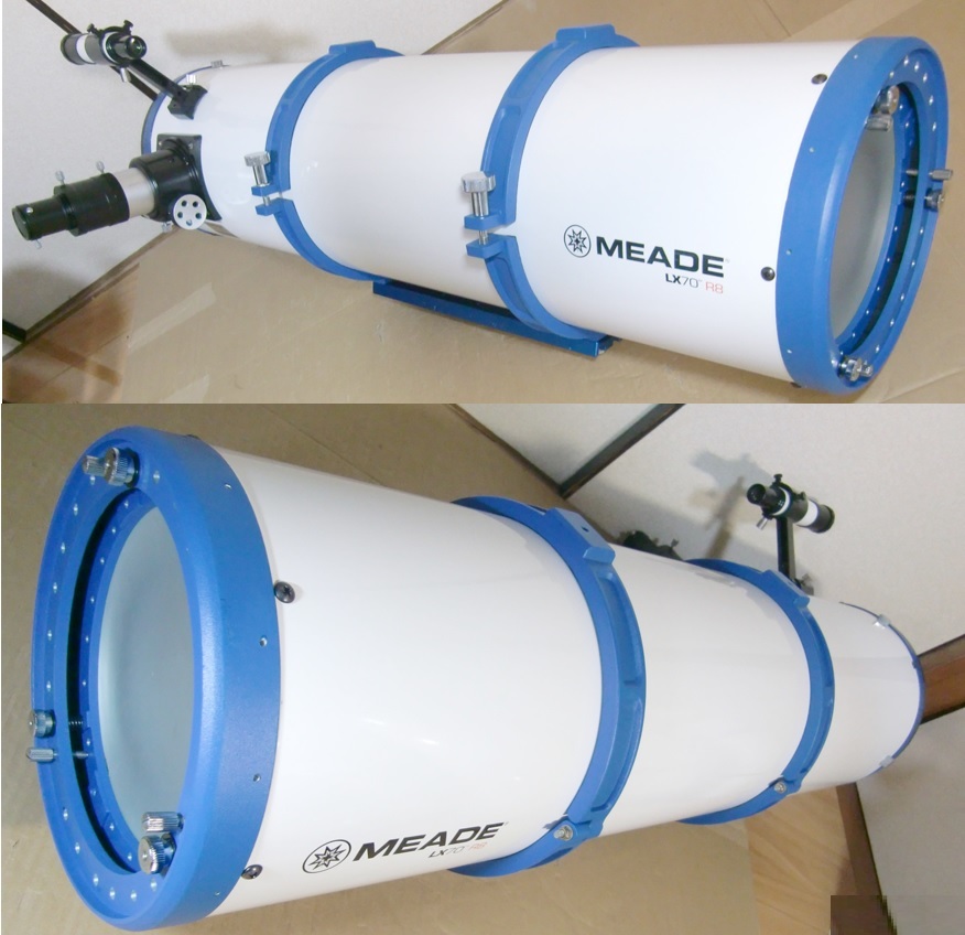 ミード Meade 200mm ニュートン反射望遠鏡筒 LX70 R8 極上美品 ファインダー、バンド、アリ型_画像3