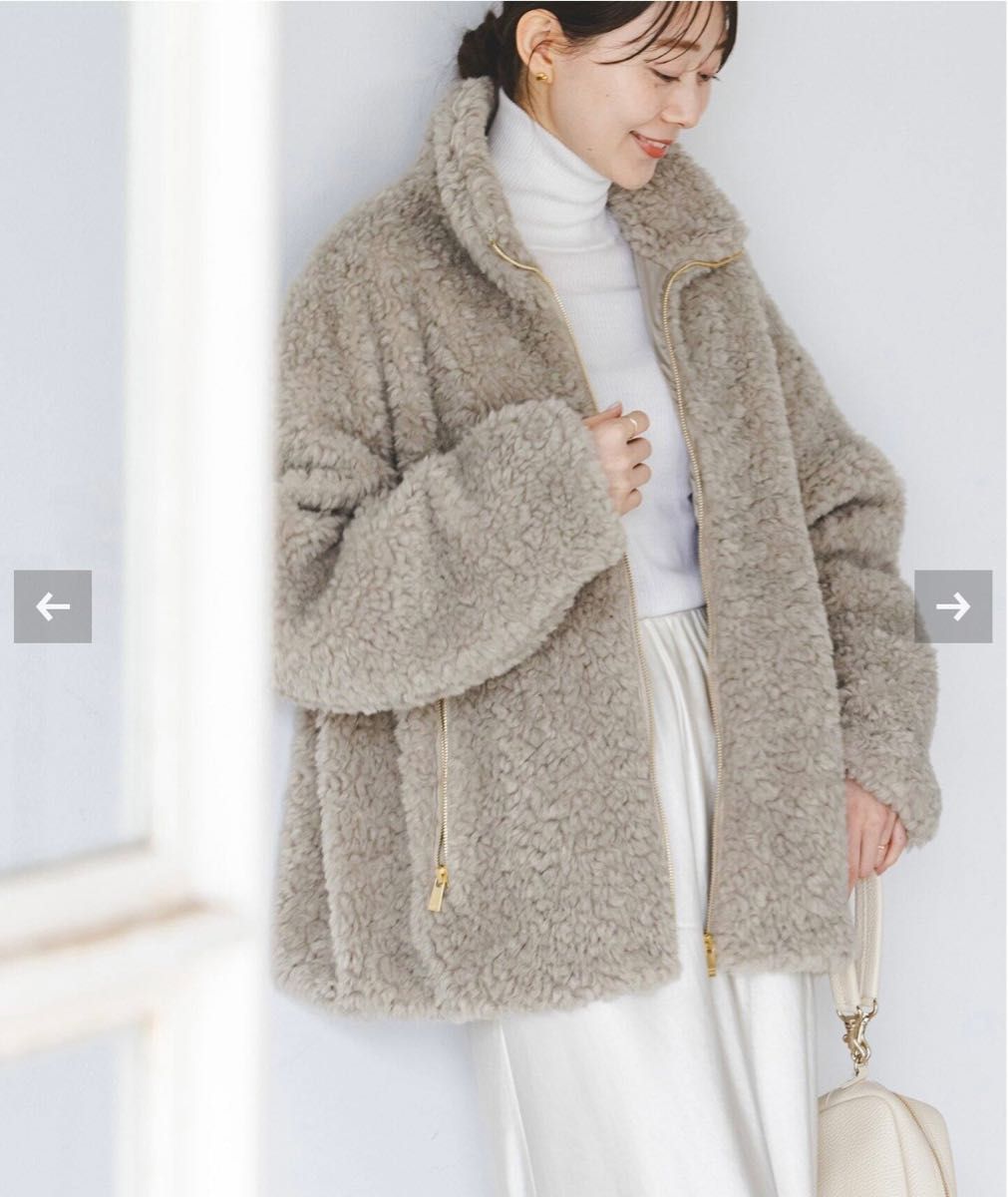 完売品 tatras luela タトラス ルエラ ボアブルゾン グレー 完売品 tatras luela タトラス ルエラ ボアブルゾン グレー