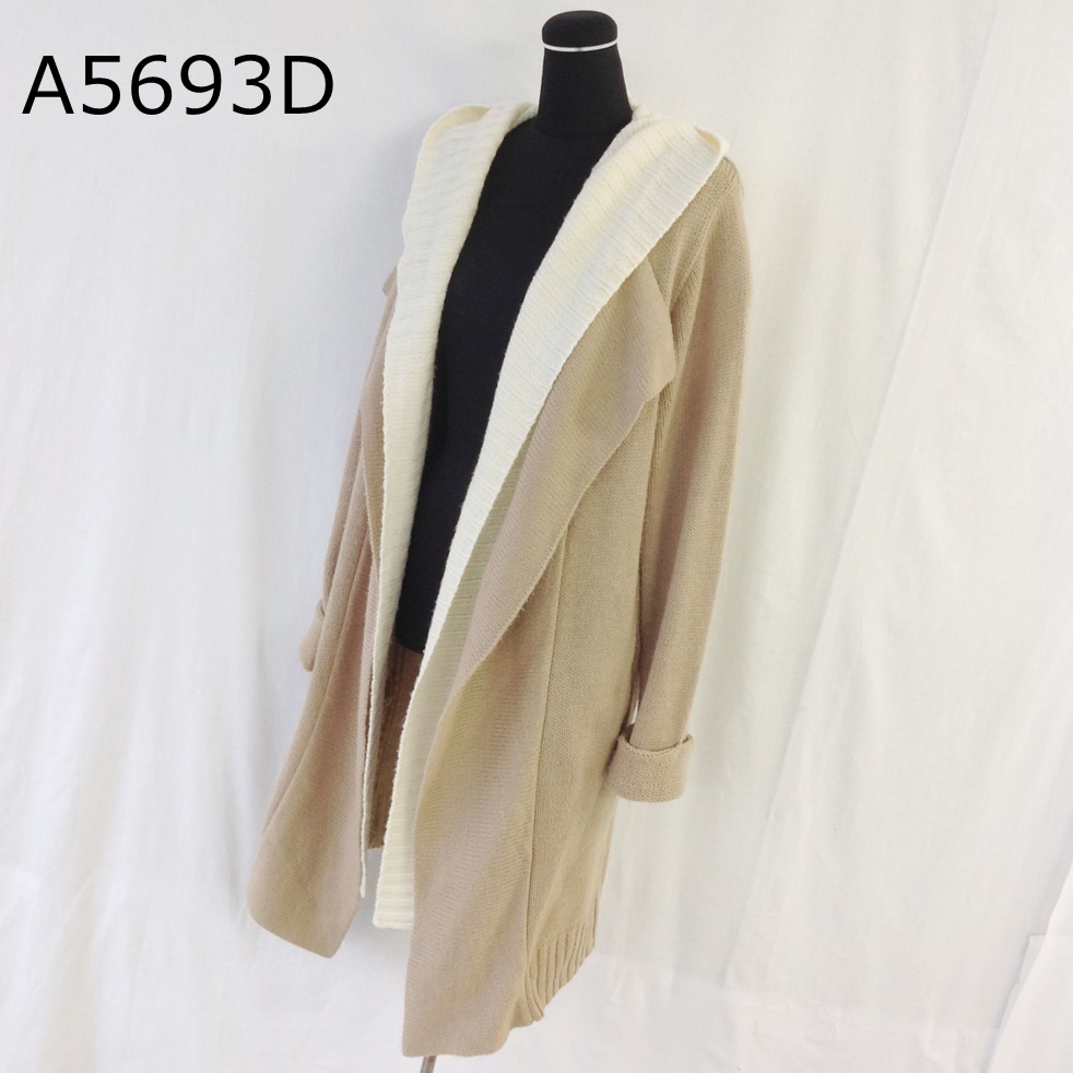 長款針織開衫（A 5693 D） 原文:ロングニットカーディガン（A5693D)