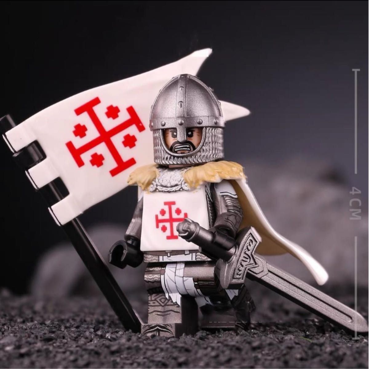 新作 【レゴ互換】ミニフィグ 中世十字軍騎士団 人形 フィギュア2体D
