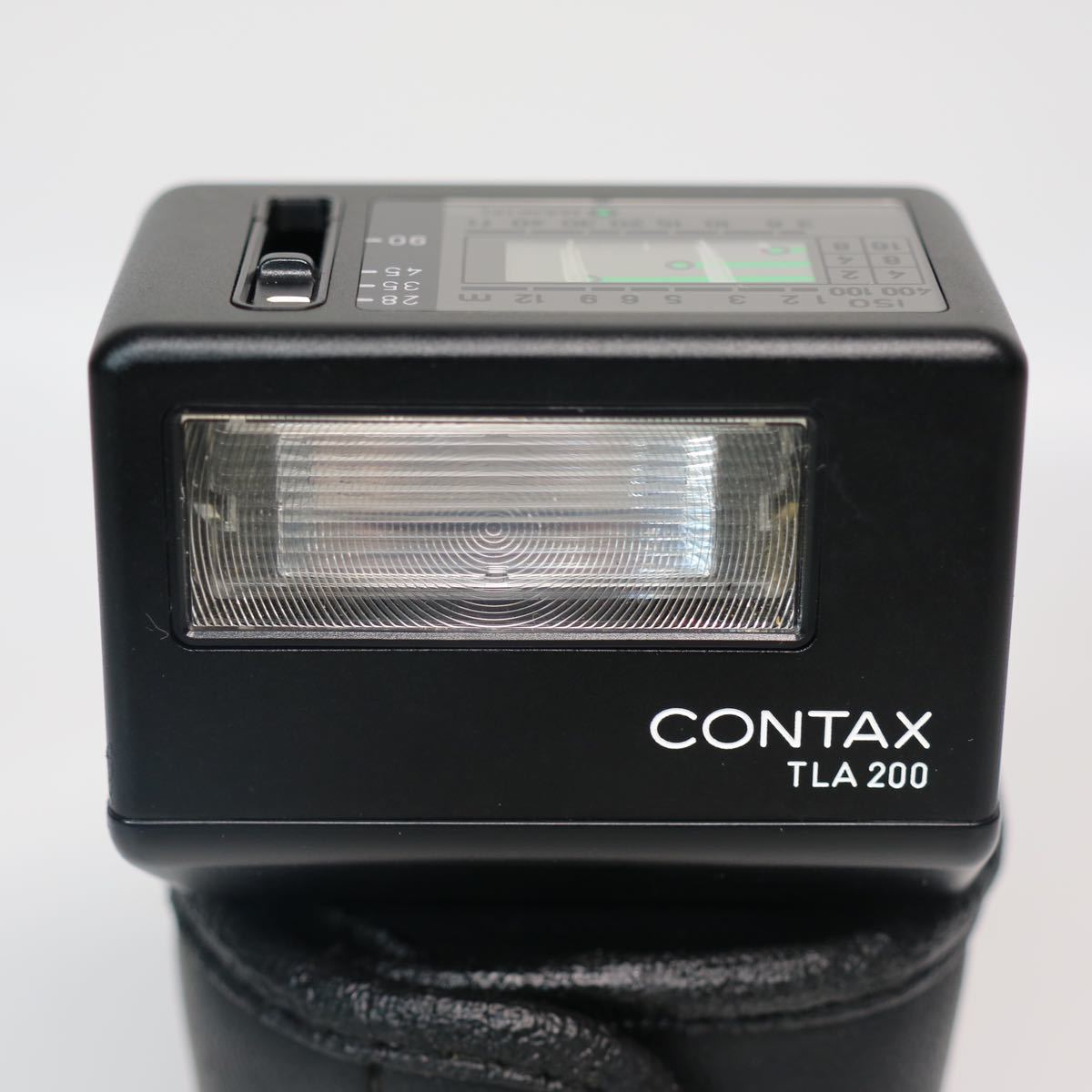 6) CONTAX コンタックス TLA200 エレクトロニック フラッシュ ブラック 通電確認済み_画像1