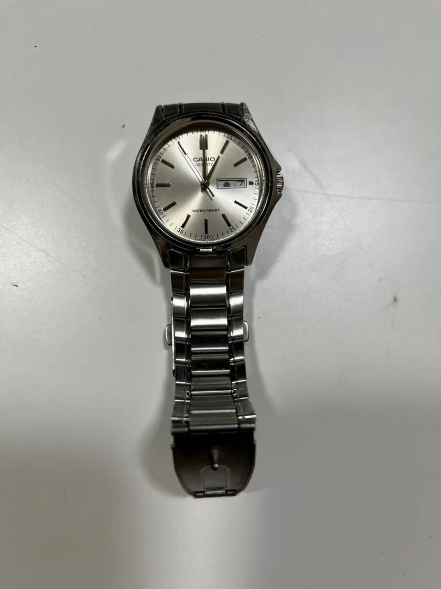 ☆ジャンク品☆　CASIO　腕時計　2個セット　メンズ　シルバー　アナログ　3針　wave ceptor　WVO-200HE　MTP-1239DJ_画像4