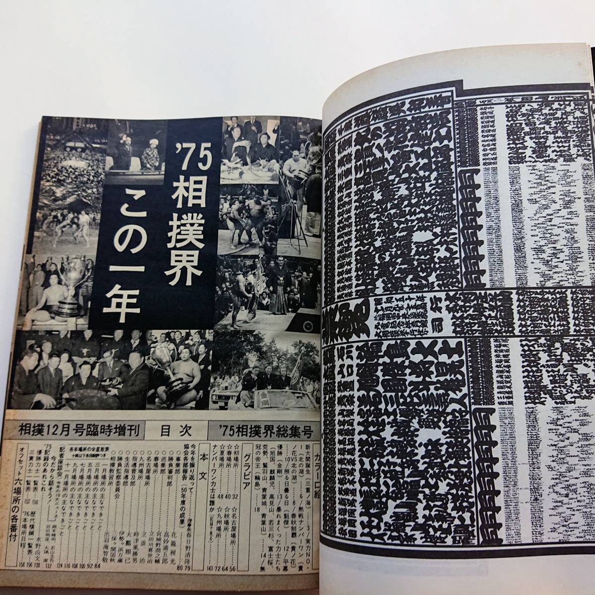 『相撲』1975年12月号増刊 '75相撲界総集號_画像6