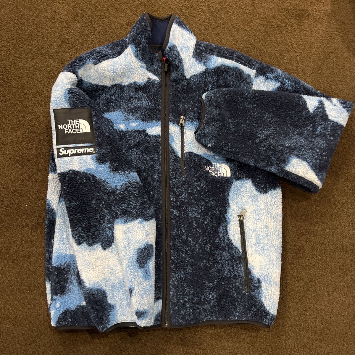 1円スタートレア　直営店Supreme / The North Face Fleece シュプリーム ザ ノース フェイス ブリーチド フリース ジャケット M_画像1