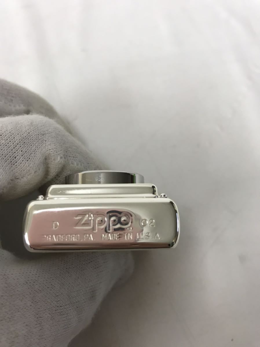 ○営HM023-A5T60【埼玉発】ZIPPO BRADFORD.PA. U.S.TRADITIONAL PRECISION EQUIPMEN 時計付き 2002年4月製 時計動作未確認　現状品_画像4