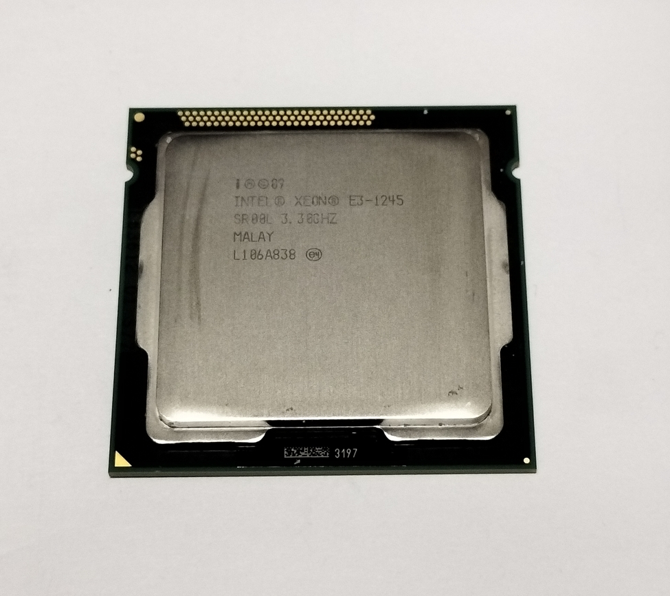 ■Intel Xeon E3-1245 3.30GHz ターボブースト 3.70GHz SR00L LGA1155 8MBキャッシュ_画像1