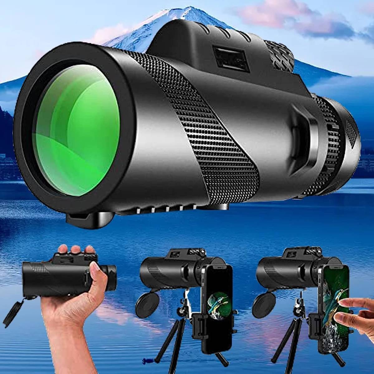  monocle telescope [ Live exclusive use 10 times ] binoculars .. light weight length hour. use also fatigue difficult Ultra clear smartphone photographing Star scope wide-angle lens 