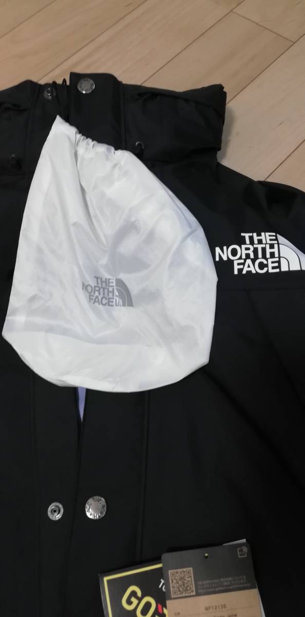 未使用 THE NORTHFACE ノースフェイス マウンテンレインテックス ジャケット ゴアテックス ブラックブ XL アウトドア キャンプ 登山_画像7