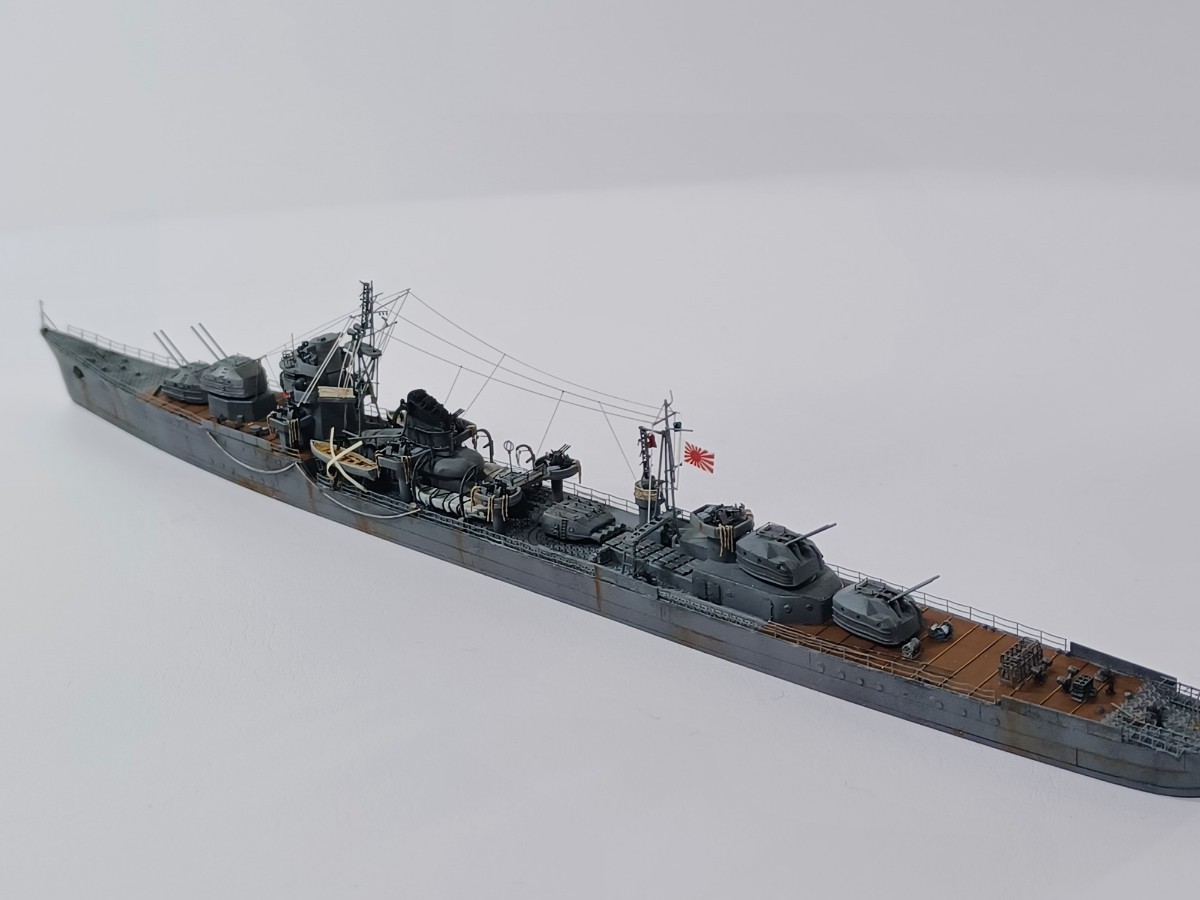 涼月 精密完成品 日本海軍駆逐艦 アオシマ1/700ウォーターラインシリーズ　_画像2