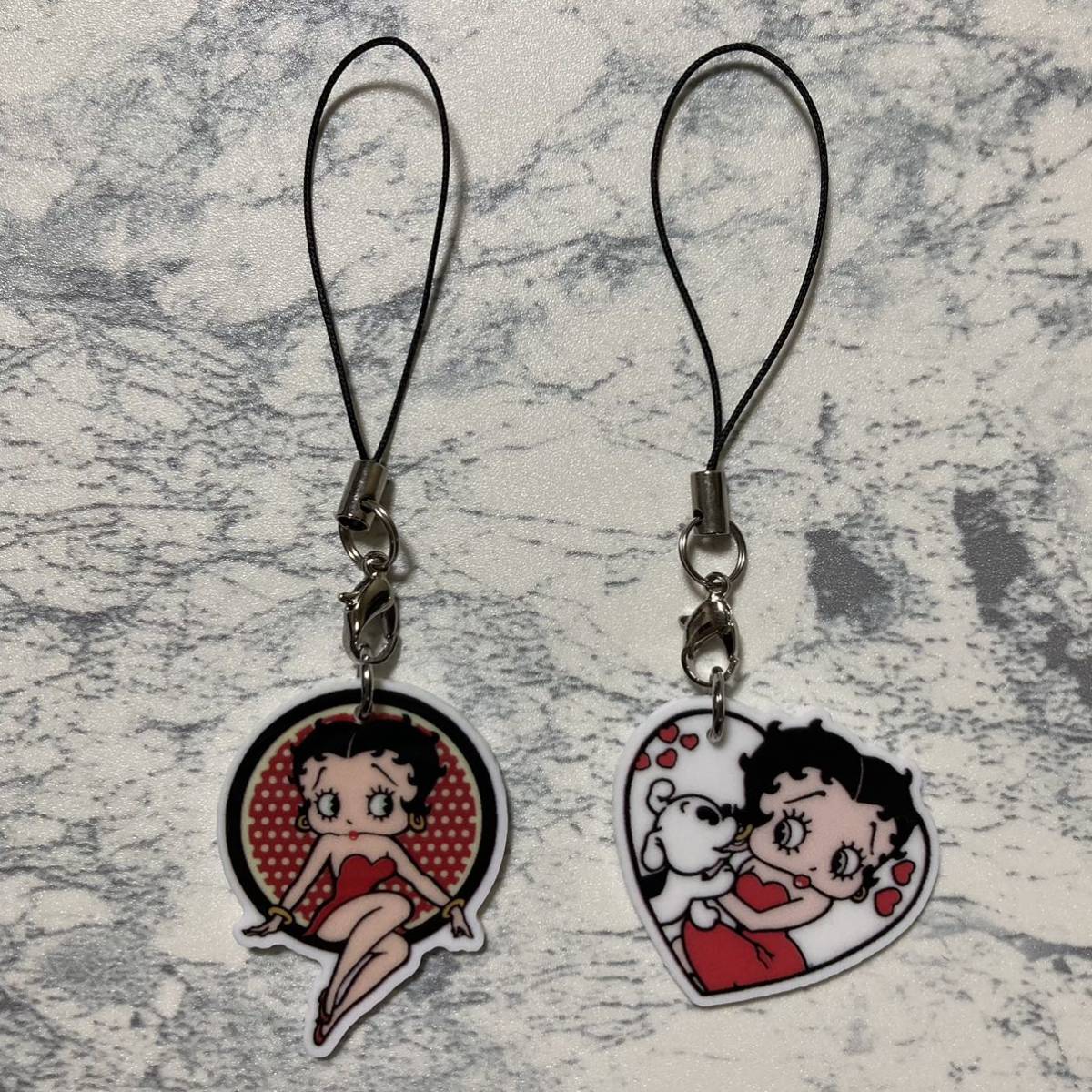 Betty Boop ベティブープ ベティちゃん　ストラップキーホルダー　ハンドメイド_画像1