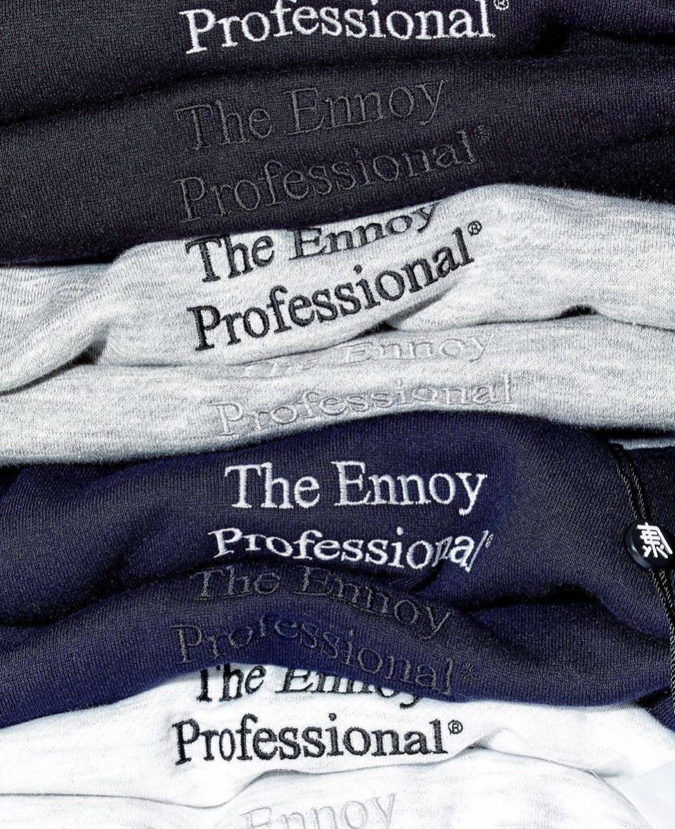 ennoy】エンノイとスタイリスト私物_CREW SWEAT (BLACK) _刺繍色