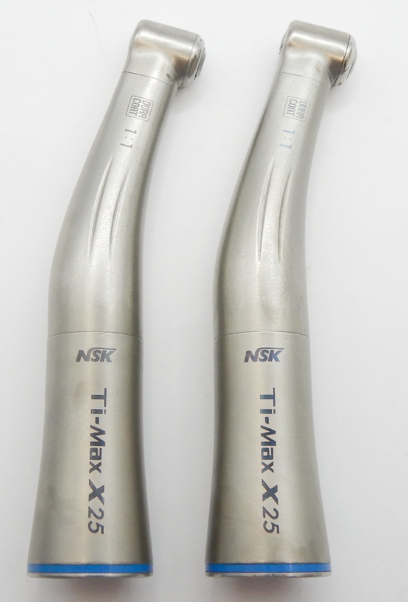 NSK☆ハンドピース Ti-Max X25 2本まとめて☆ナカニシ コントラアングル 歯科技工 精密細工 切削工具☆Z1121389_画像1