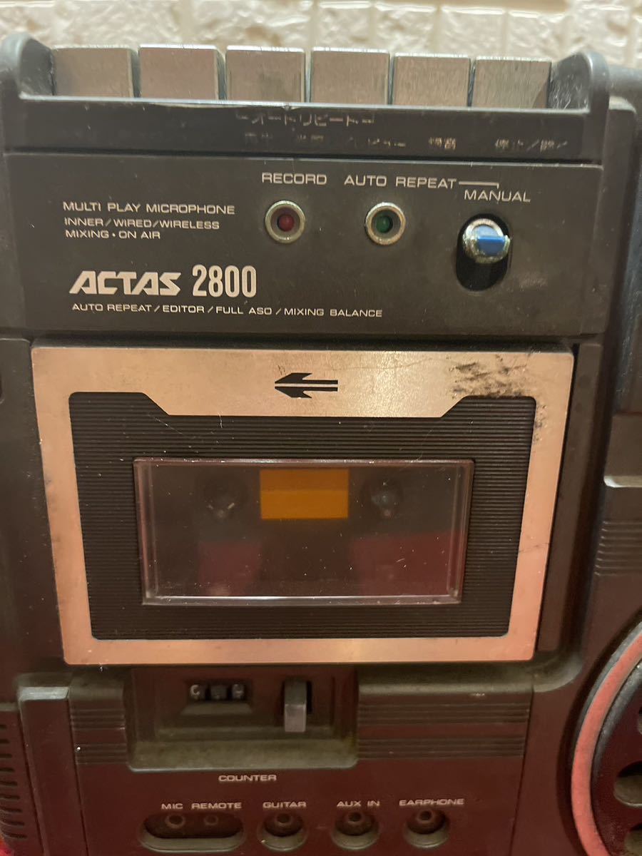 TOSHIBA 東芝 ACTAS ラジカセ ラジオ カセットレコーダー TOSHIBA 東芝 ACTAS 2800_画像2