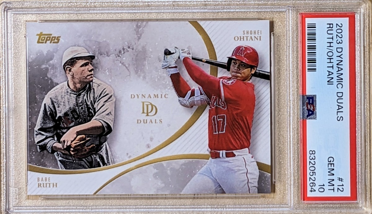 大谷翔平PSA10】2023 TOPPS Dynamic Duals OHTANI/RUTH #12 送料無料