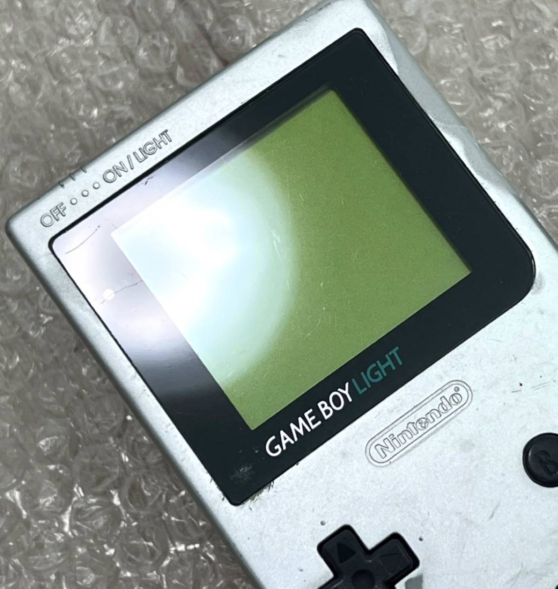 〈ジャンク品〉GB ゲームボーイライト 本体 シルバー MGB-101 GAMEBOY LIGHT_画像2