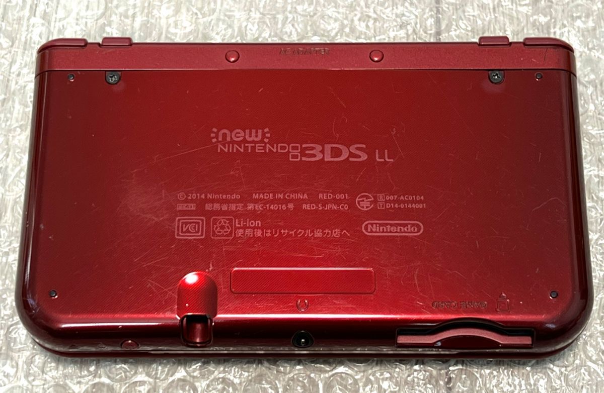 〈上下ips液晶・動作確認済み〉NEWニンテンドー3DSLL 本体 メタリックレッド 充電器 RED-001 NINTENDO 3DS_画像4