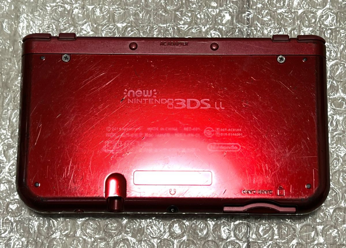 上画面ips液晶 み NEWニンテンドー3DSLL 本体 メタリックレッド RED