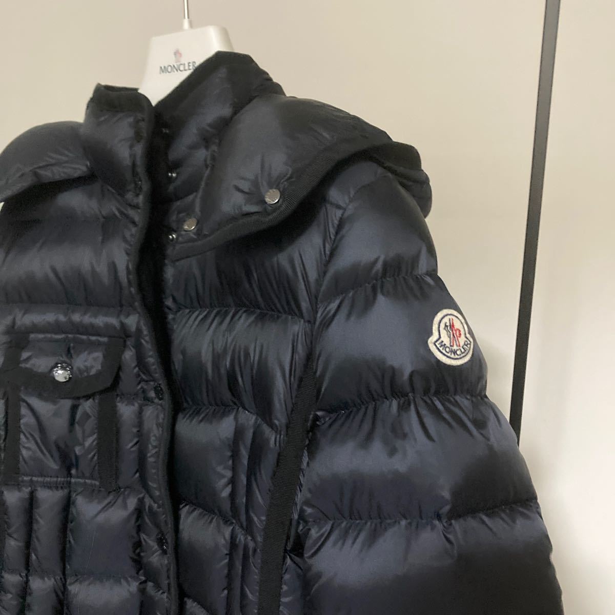 MONCLER★モンクレール★エルミン★定番★ブラック★1★超美品_画像2