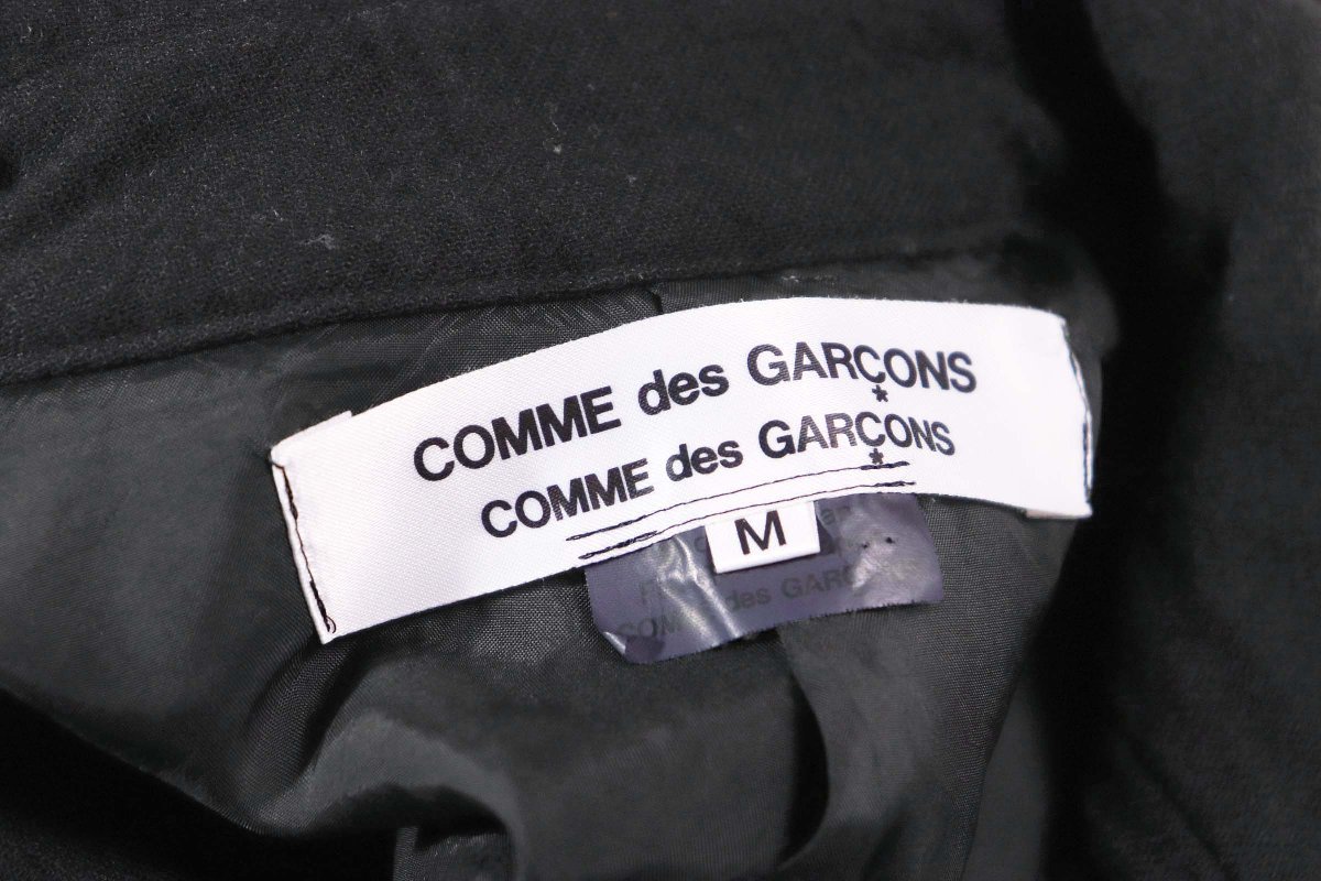 ☆美品☆COMME des GARCONSコムデギャルソンPR-C012/ウールピーコート：M/黒xv826_画像9