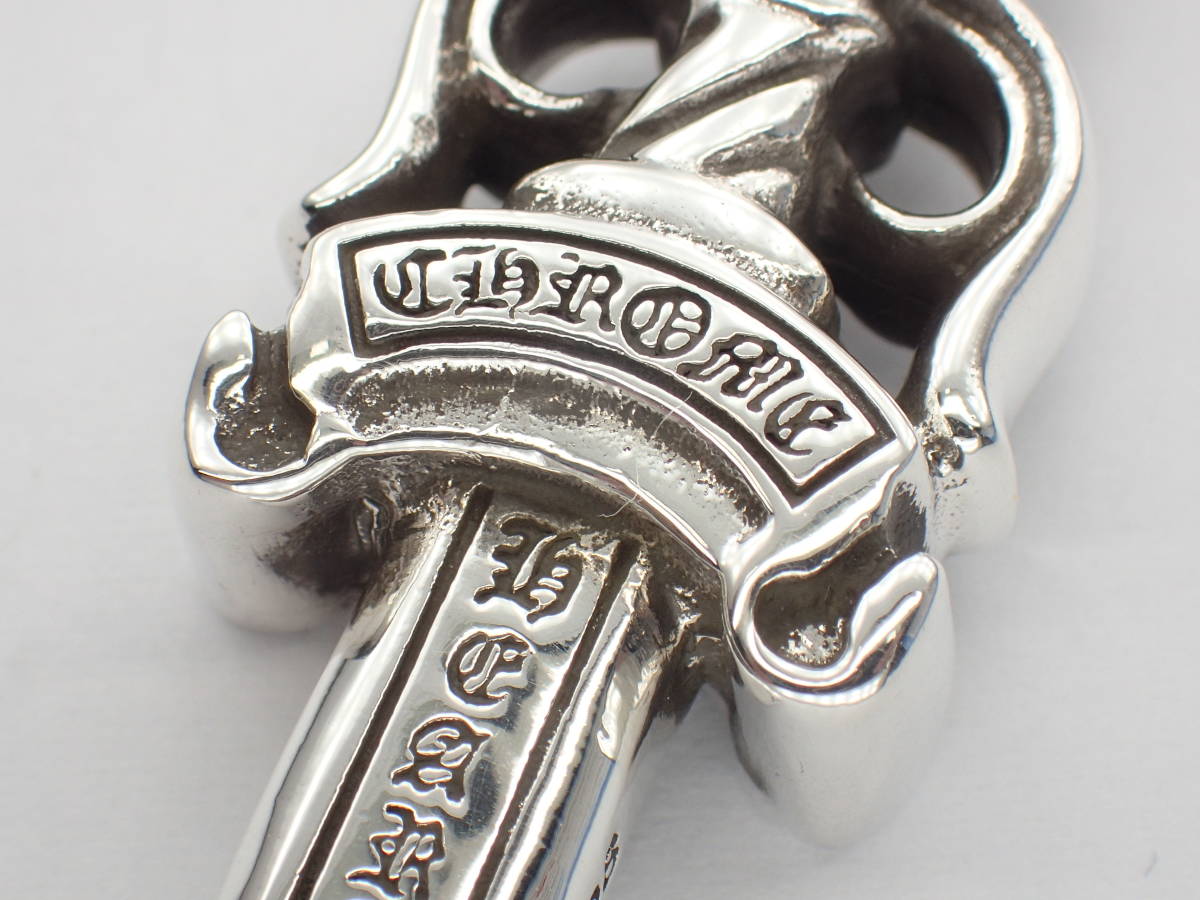 CHROME HEARTS 　　ダブルDAGGERペンダントトップ19.9ｇ　★インボイス原本付属★正規品_画像3