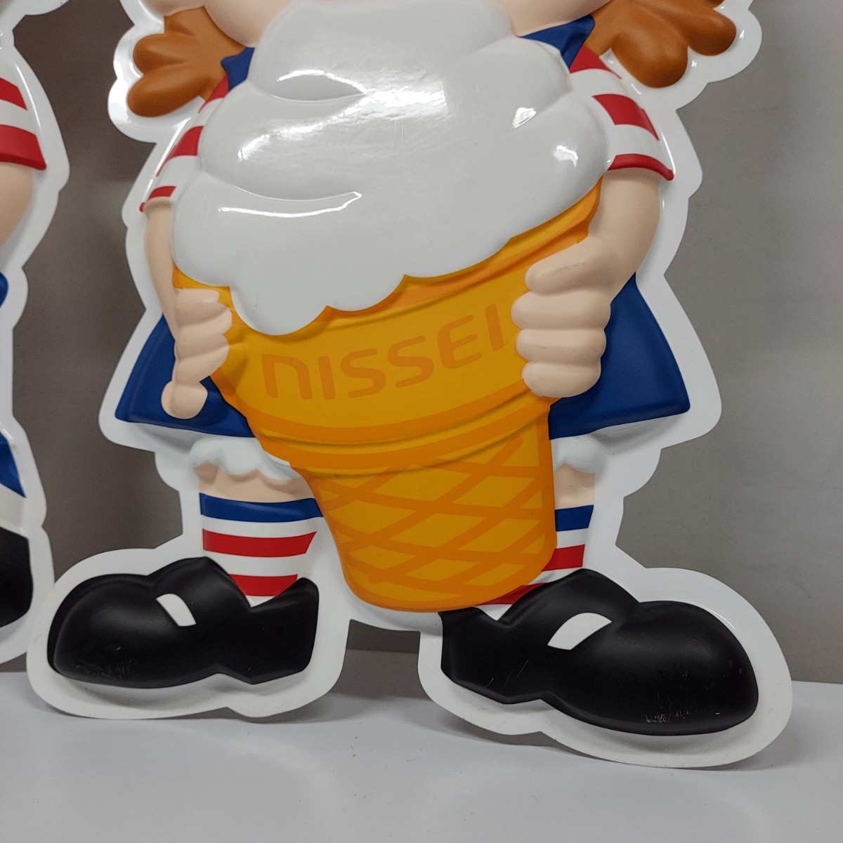 日世 ニッセイ 立体看板 ニックン セイチャン ソフトクリーム 日世 ニッセイ 立体看板 ニックン セイチャン ソフトクリーム