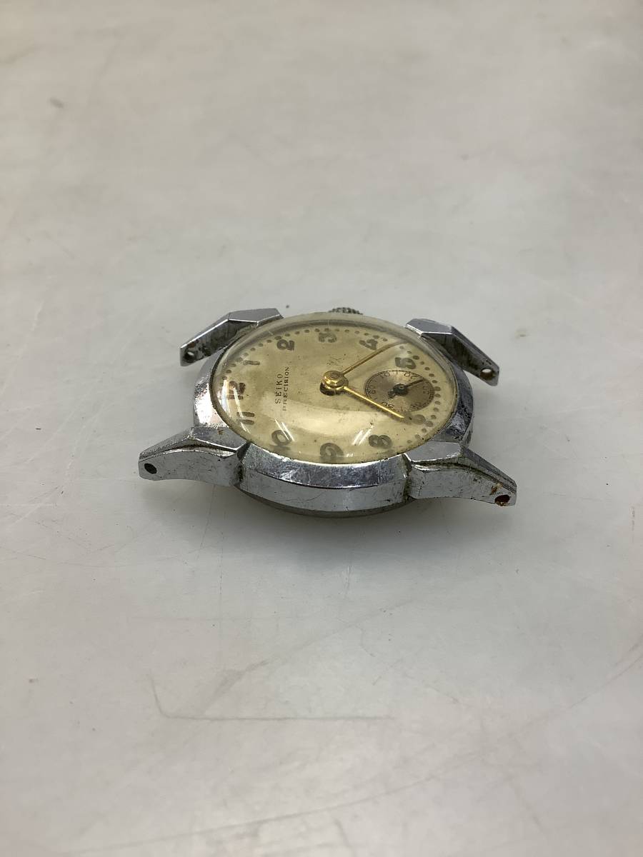 Y1289 稼働 SEIKO PRECISION セイコー プレシジョン スモセコ 手巻き 腕時計 アンティーク ゴールドの針 希少 _画像5