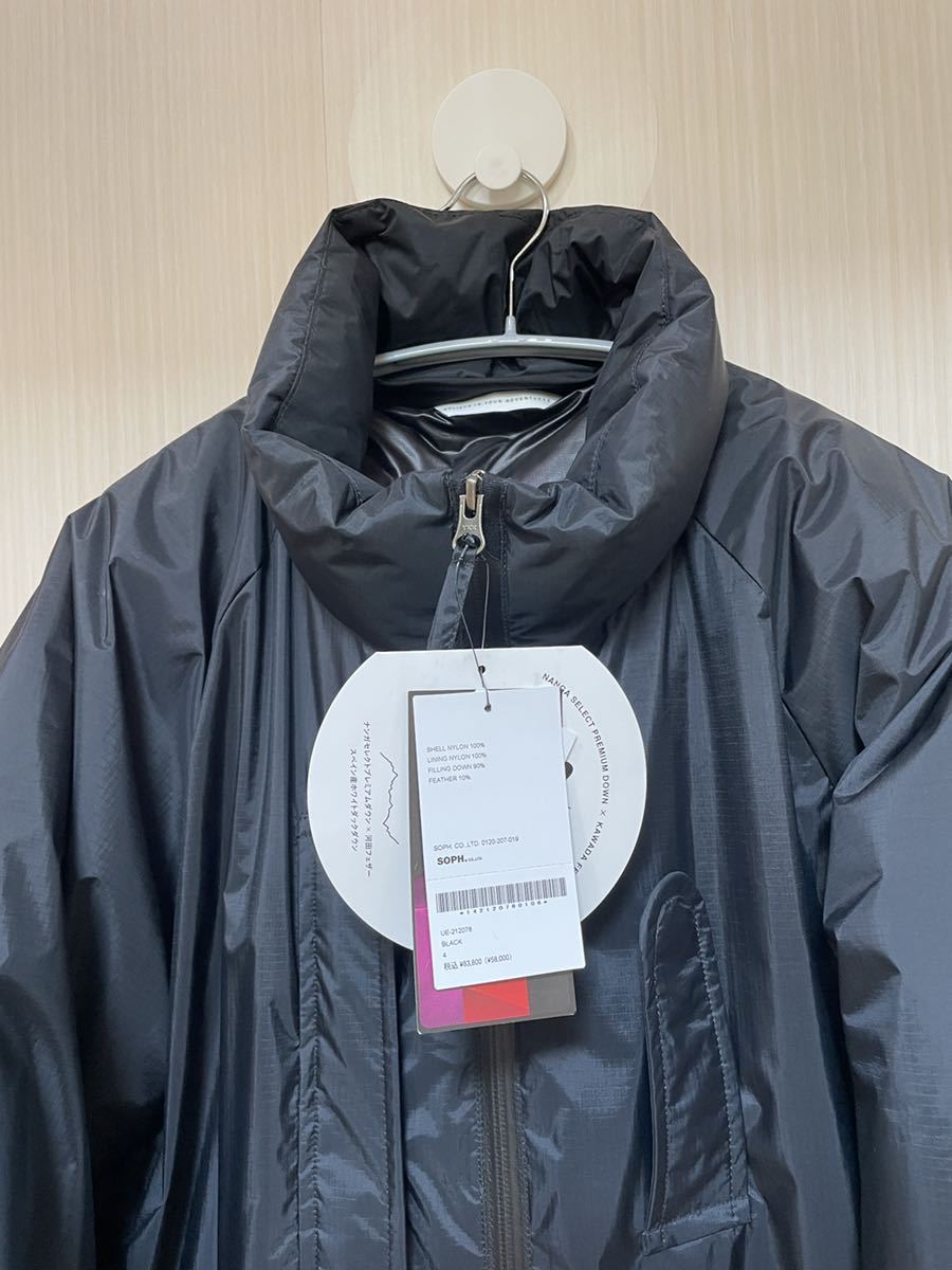 タグ付き未使用保管品★uniform experiment NANGA STAND COLLAR DOWN JACKET : ¥63,800 オーロラ ダウンジャケット ナンガ ブラック_画像8