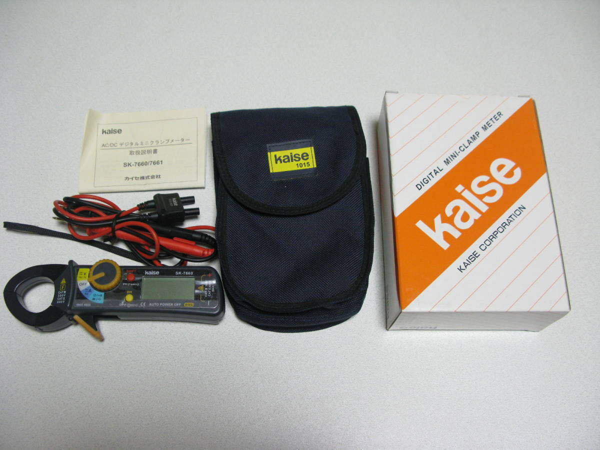 Kaise SK-7660 AC/DCクランプメーター　中古_画像1