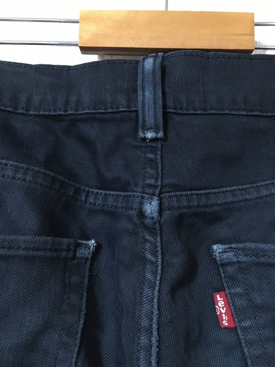 P399☆【511 スキニー ブラックデニムパンツ ジーンズ】Levi's リーバイス 黒 32/30_画像4