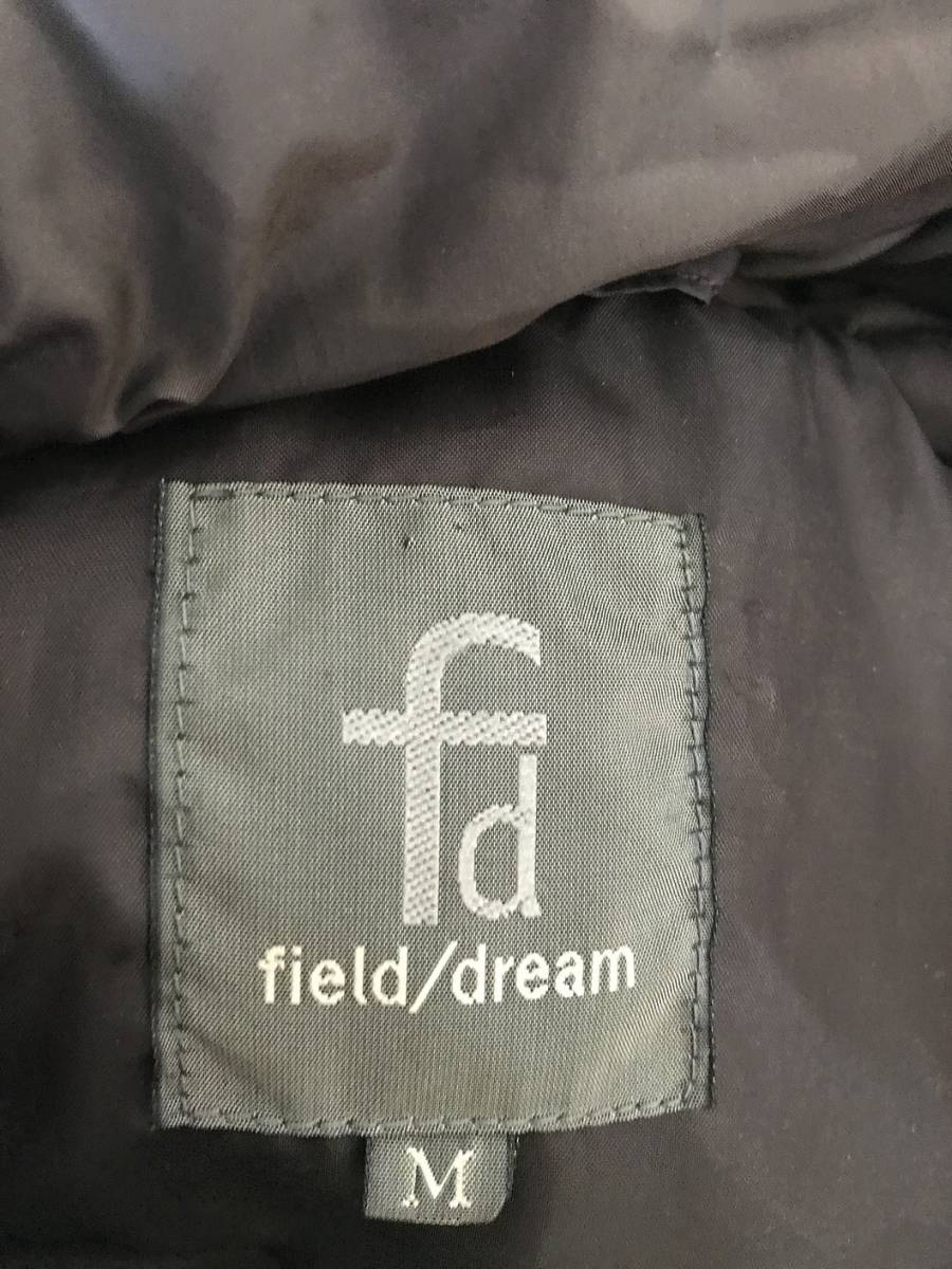 538☆【ラクーンファー フーディーダウンジャケット 】field/dream ダウンパーカー 茶 M_画像6