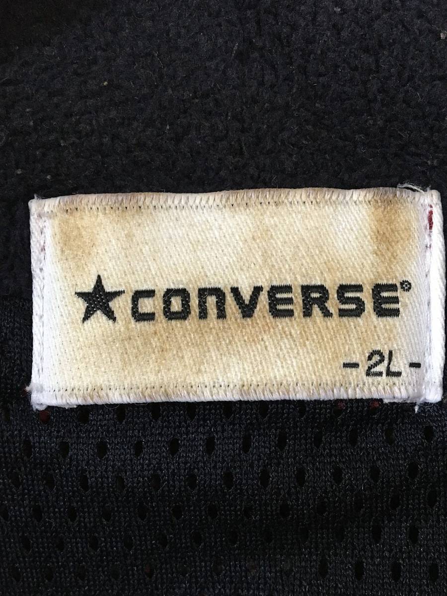 656☆【タータンチェック フリースジャケット】CONVERSE コンバース 2L_画像5