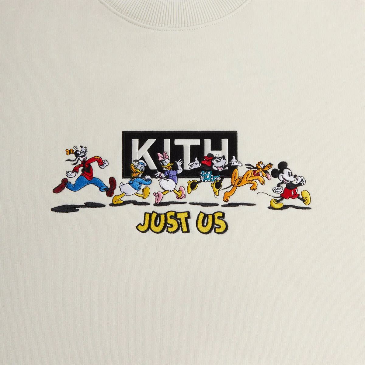 Disney Kith Mickey Friends Family Crewneck BoxLogo Sandrift Disney Kith Mickey Friends Family Crewneck BoxLogo Sandrift
