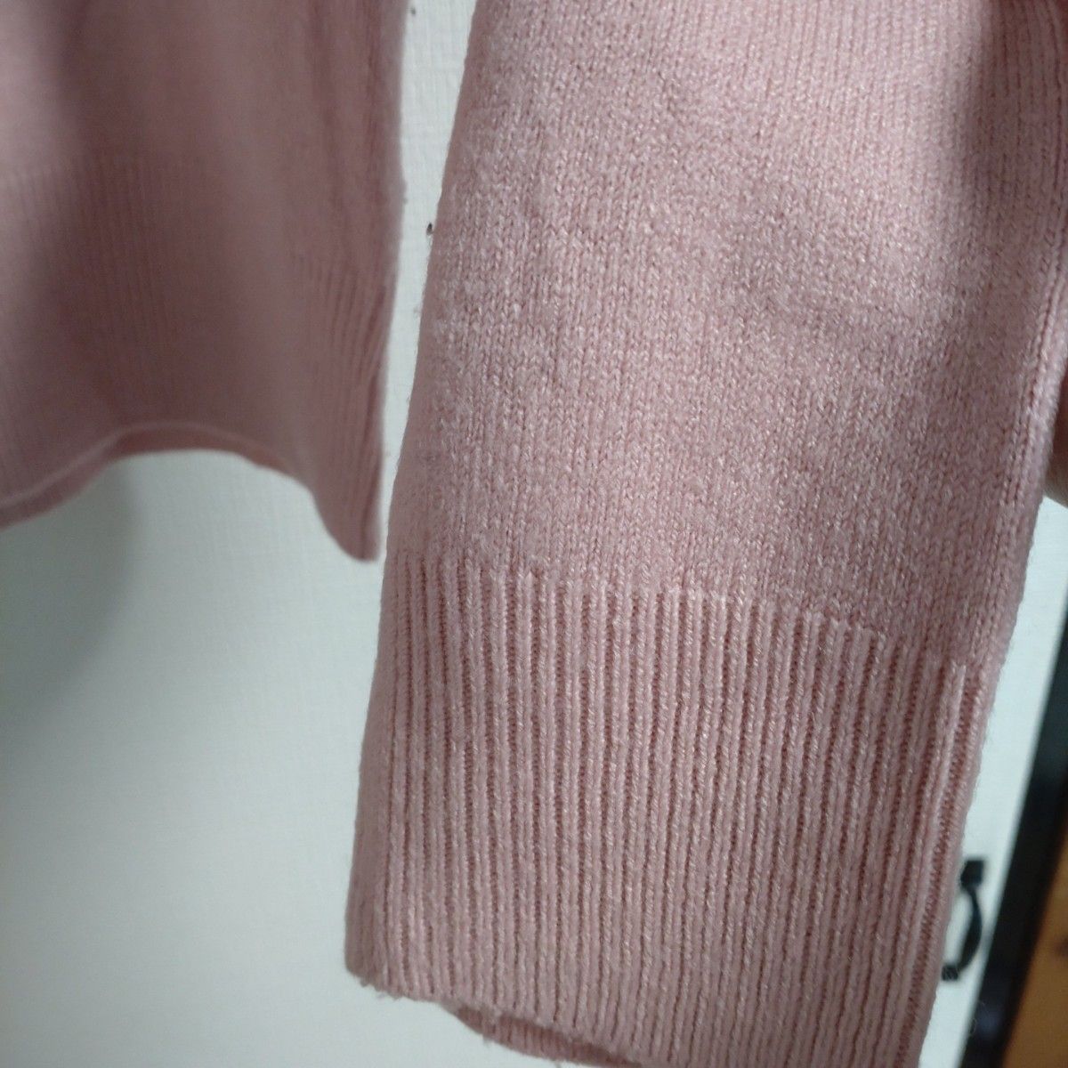 神戸レタス レディース おうちで洗えるニット ピンクベージュ Mサイズ  長袖 トップス セーター