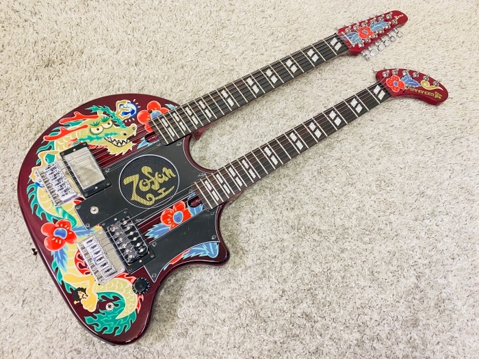 【激レア】FERNANDES ZO-3 ART ROCK Two Heaven / フェルナンデス トゥーヘブン Wネック ダブルネック【美品】♪_画像1