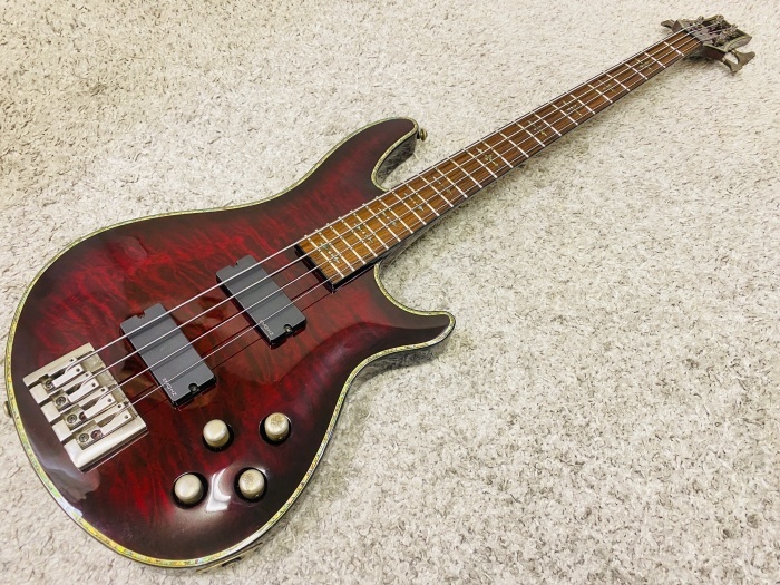 【メンテナンス済】SCHECTER diamond series Hellraiser-4 AD-C-4-HR Black Cherry / シェクター アクティブ スルーネック♪