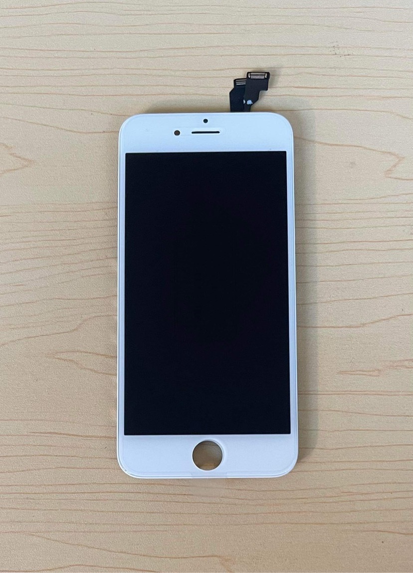 iPhone 6 純正再生品 フロントパネル LCD 交換 画面割れ 液晶破損 ディスプレイ 修理 リペア。カラー 白_画像1