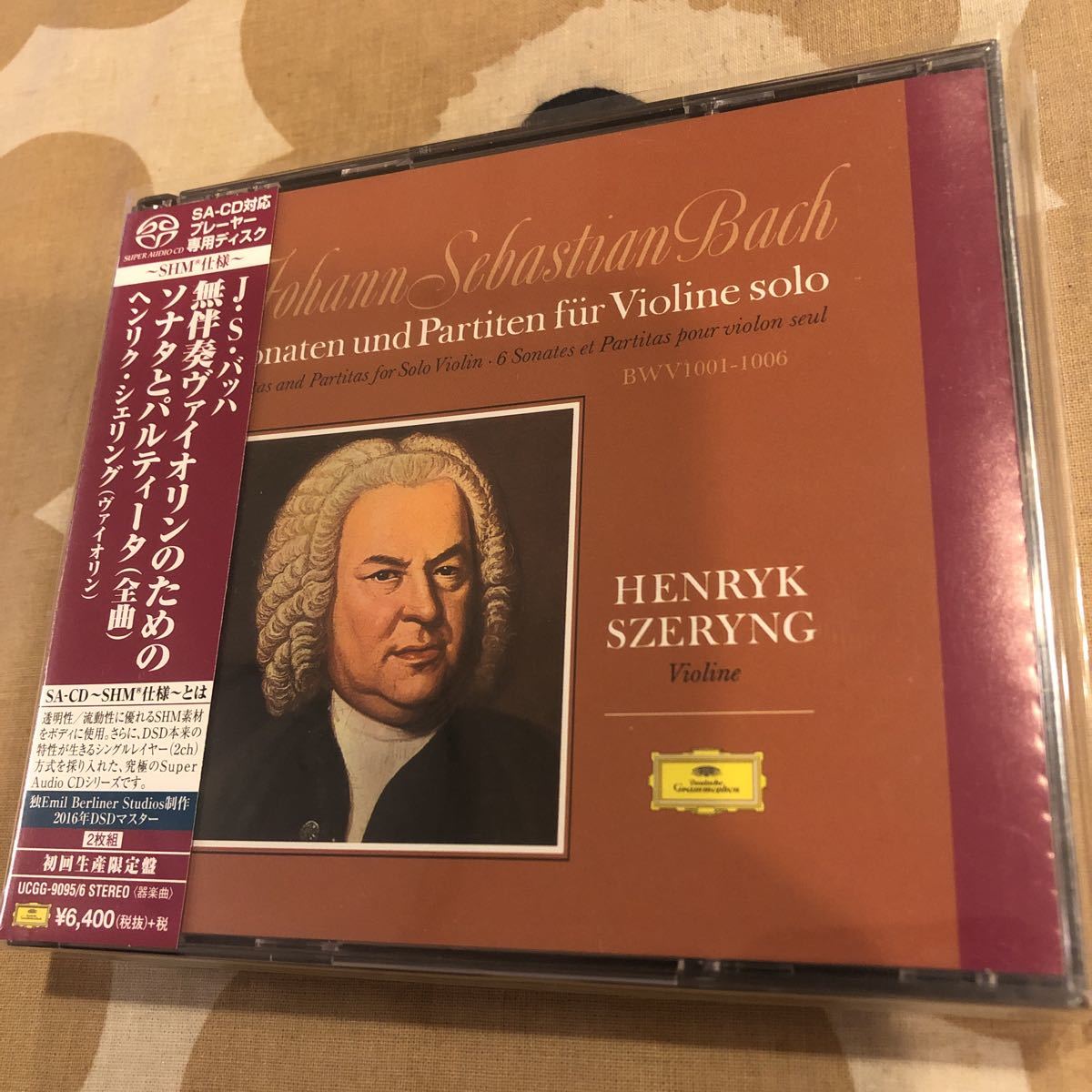 SACD ヘンリク・シェリング　バッハ　無伴奏ヴァイオリンのためのソナタとパルティータ（全曲）_画像1