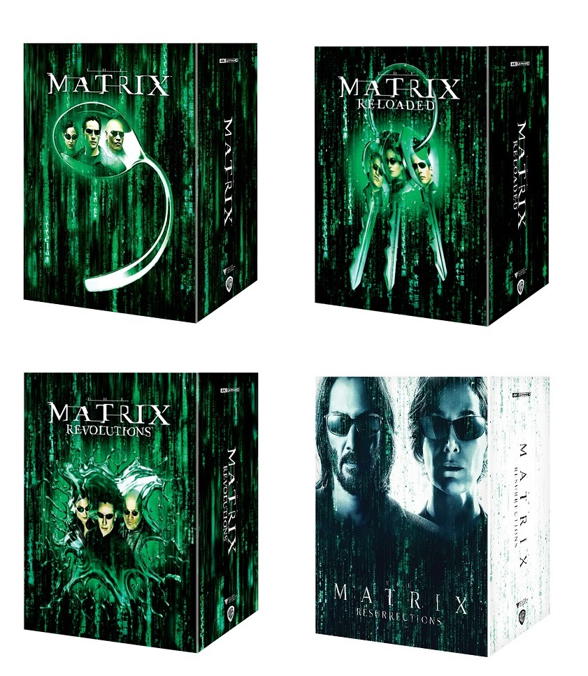 マトリックス 1-4 クアドリロジー 4KUHD+BD スチールブック 1-Click Boxset Glow in Dark 蓄光 [Blu-ray] Steelbook - numbered (Import)_画像1