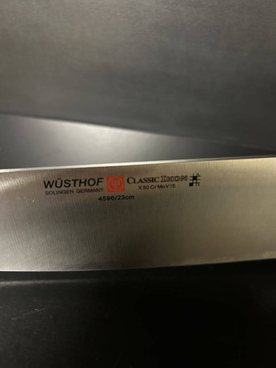 No.00017包丁　WUSTHOF 4596/23cm ヴォストフ 牛刀　未使用品　本物　正規店に買取　本物保証_画像3