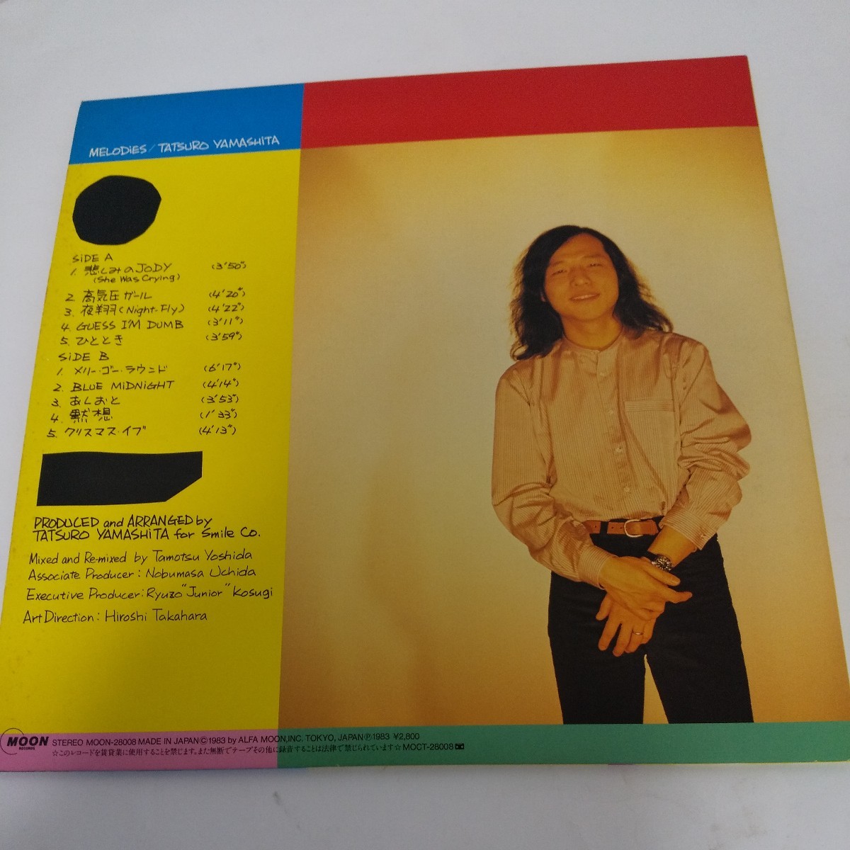 山下達郎 Melodies メロディーズ LP（12インチ）Moon Records MOON-28008 レコード _画像2