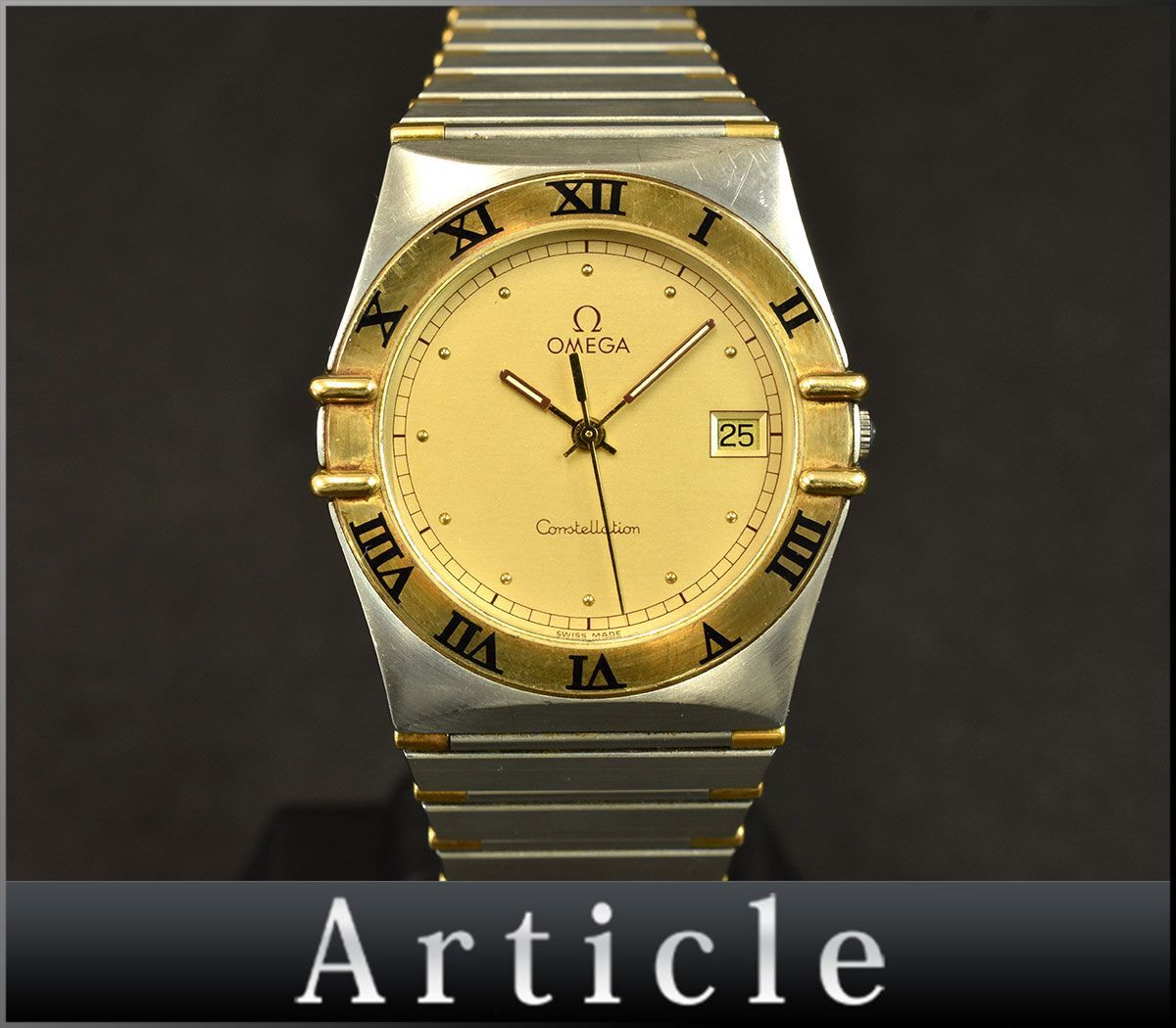 161378□動作確認済 OMEGA オメガ コンステレーション 腕時計 クォーツ