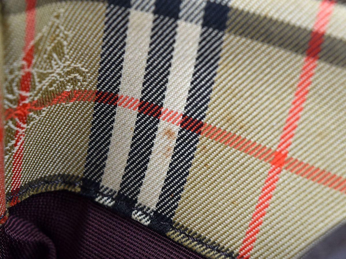 162665◇ BURBERRY バーバリー チェック柄 トートバッグ ショルダーバッグ キャンバス レザー ベージュ ブラウン レディース 通勤 通学/ B_画像4