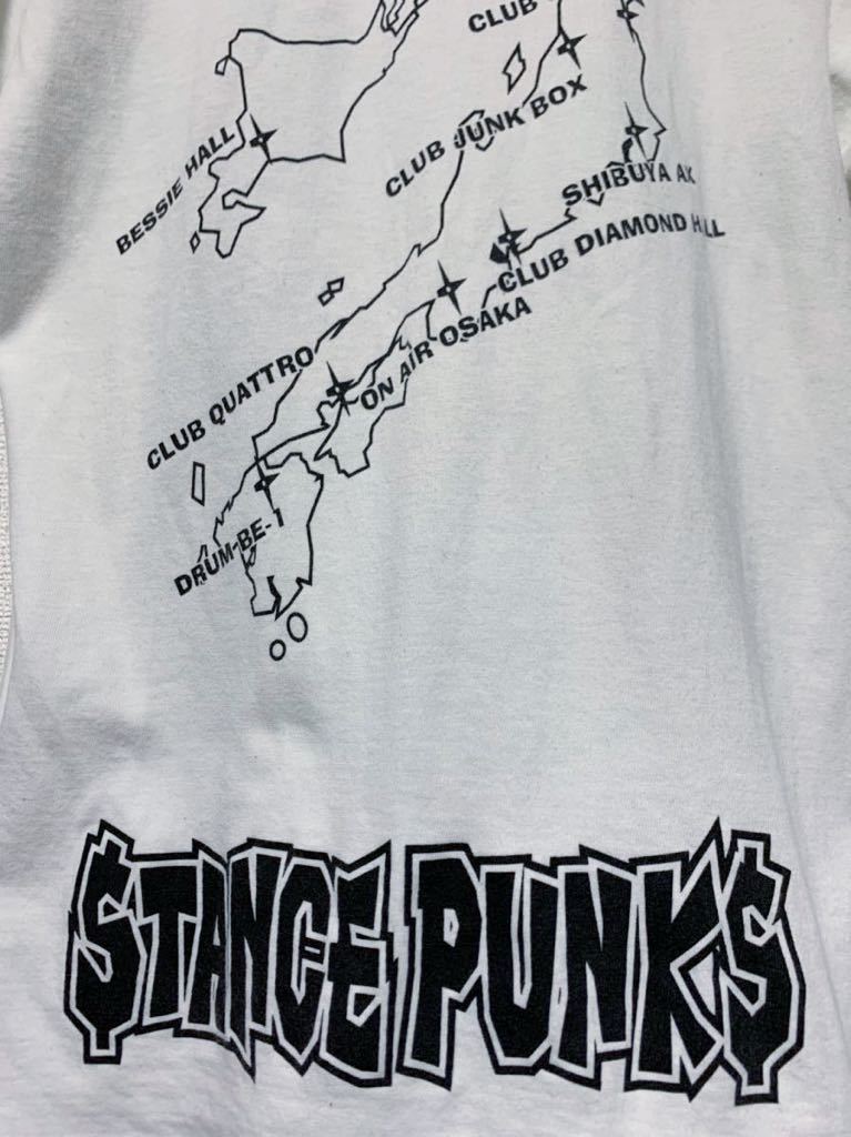 ◎送料無料【 STANCE PUNKS 】一撃必殺 バンドTシャツ Sサイズ 白 ★ punk drunkers skullshit the boogie jack 175R going steady b-dash_画像4