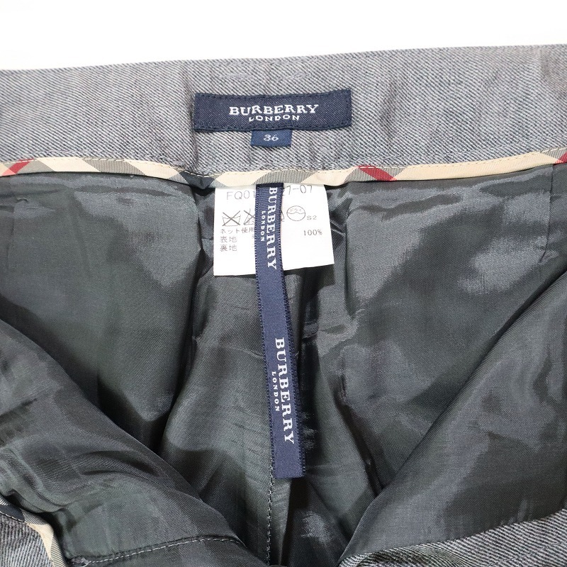 BURBERRY LONDON バーバリーロンドン ノバチェック ウールパンツ