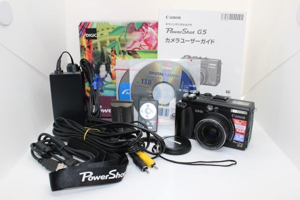 付属充実■キヤノン CANON POWERSHOT G5 7.2-28.8mm F2.0-3.0 デジタルカメラ #Z2564_画像1