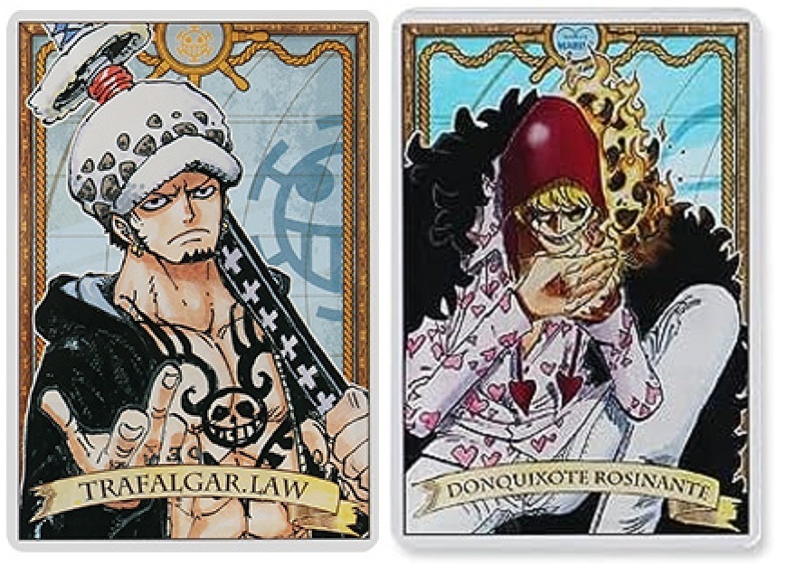 ONE PIECE ステータスカードコレクション ロー & コラソン ※ジャンプショップ 麦わらストア 限定 ワンピース ロシナンテ ステカ アクリル_参考画像